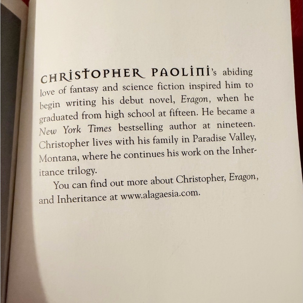 Eragon by Christopher Paolini Paperback No Rips Tears or Writing Best Seller! ๐ - Picture 8 of 9